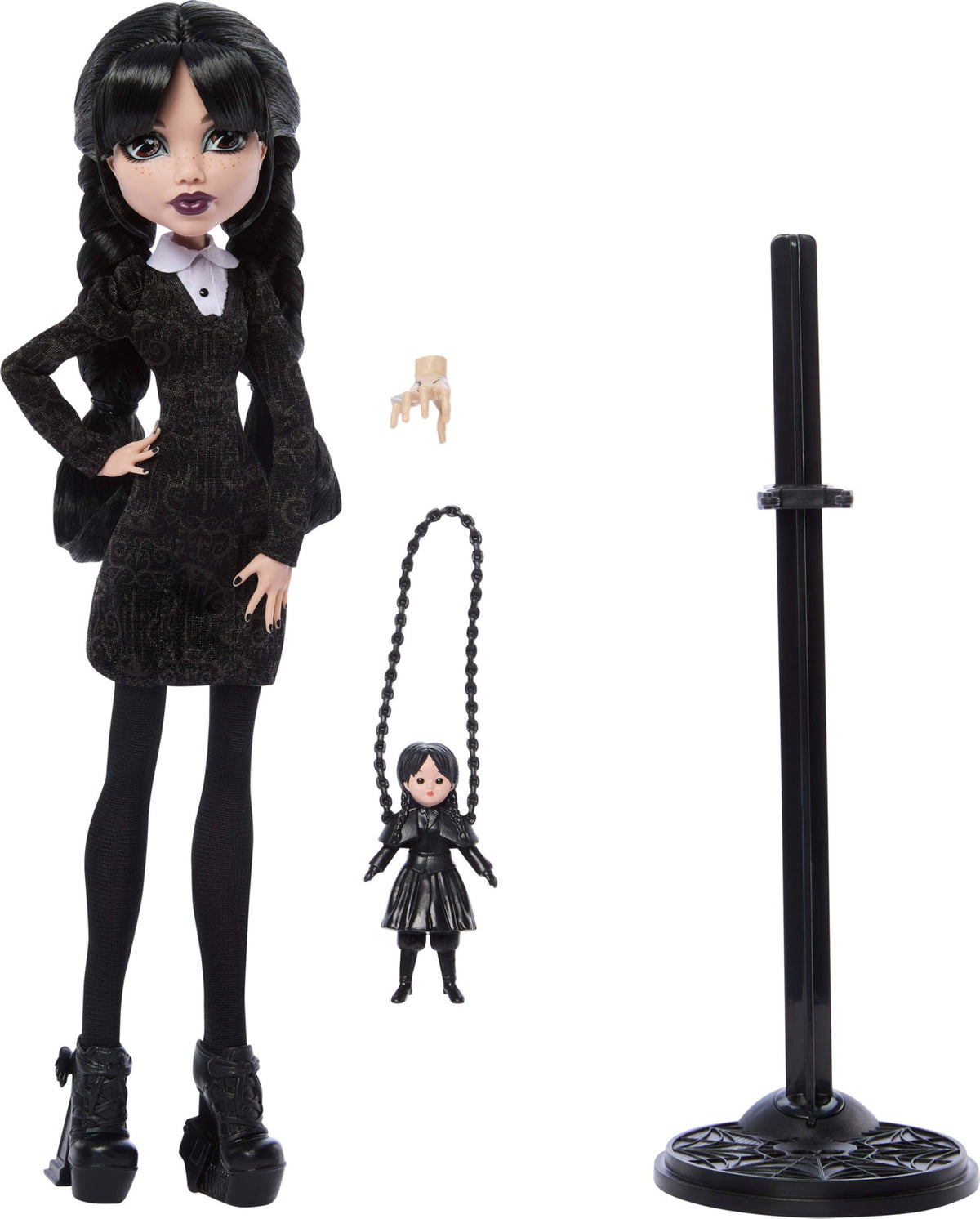 Black Dress Doll with Stockings and Accessories X95023