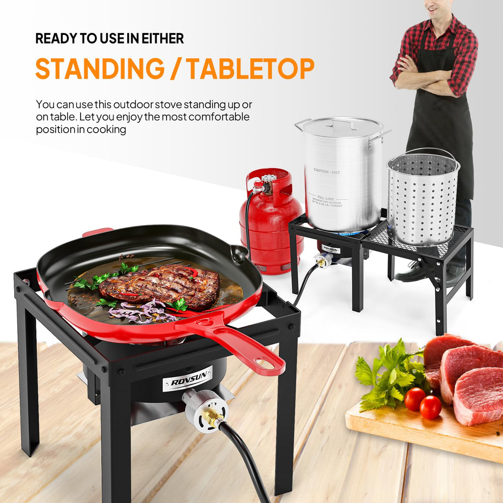 Portable Single Burner Propane Camp Stove E230