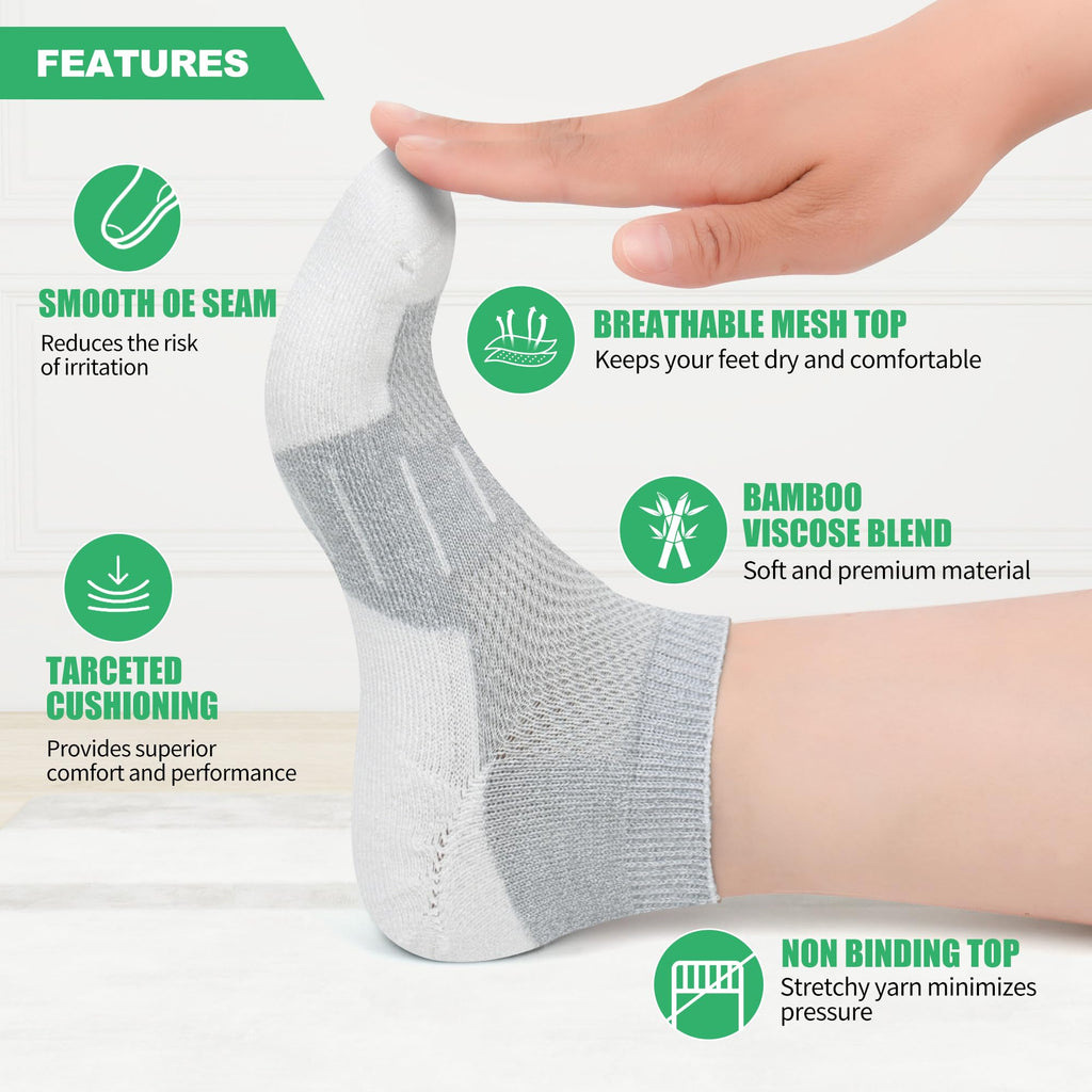 Low Cut Bamboo Viscose Diabetic Socks H50383