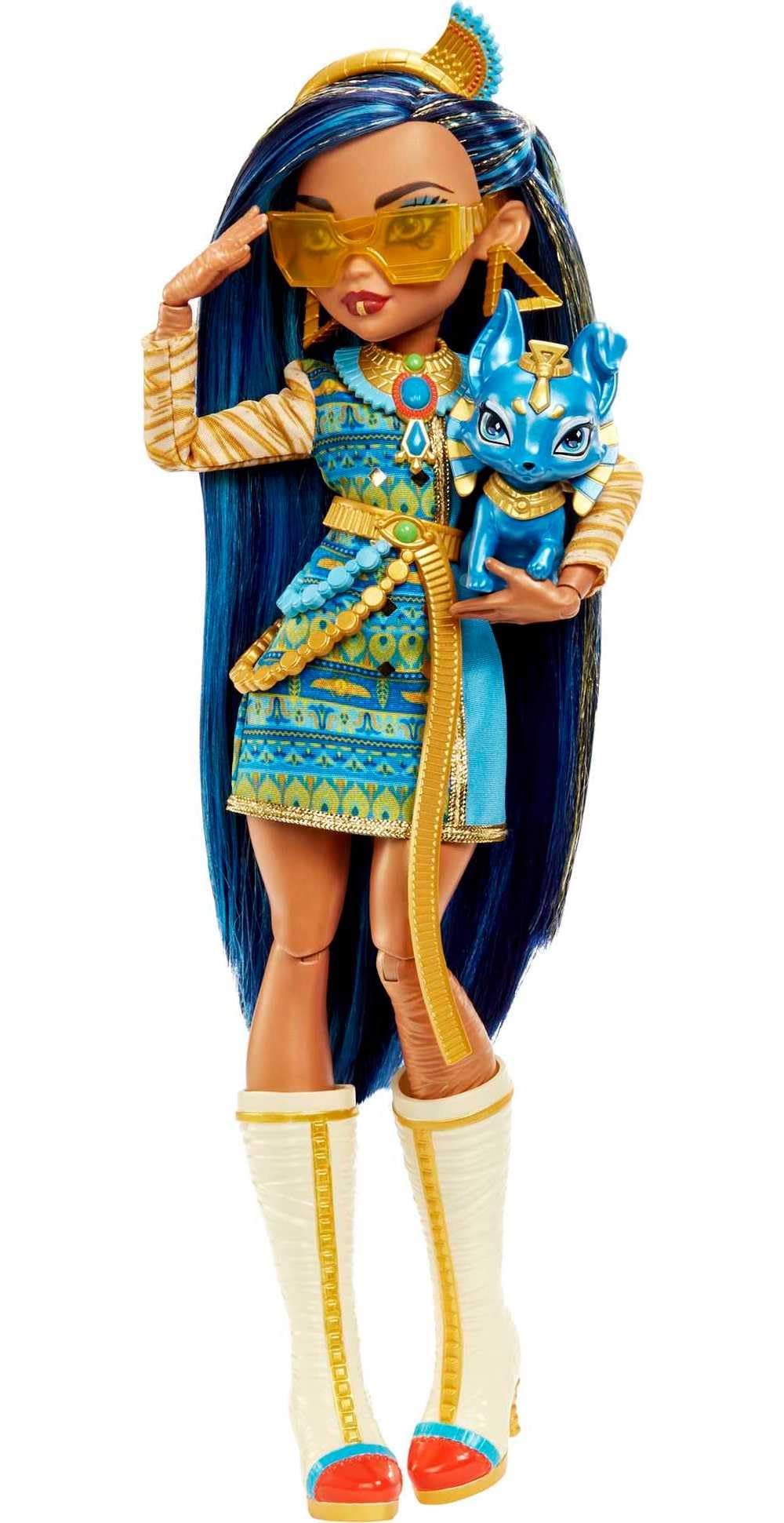 Monster High Doll with Blue Streaked Hair and Fashion Accessories H9983