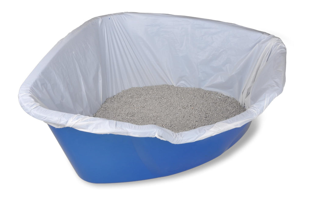Unscented Large Drawstring Cat Litter Box Liners, 20 Count H7575