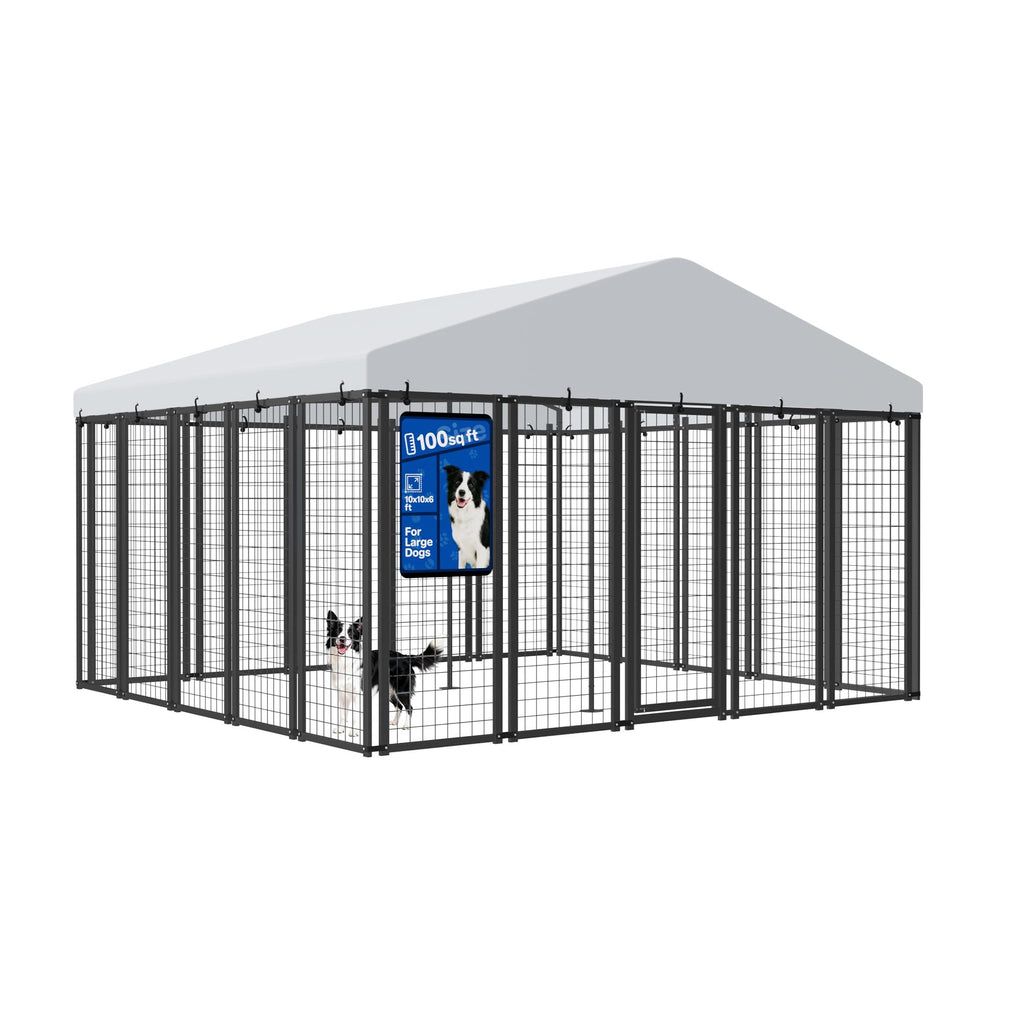 10x10 ft Heavy Duty Outdoor Dog Kennel R354251