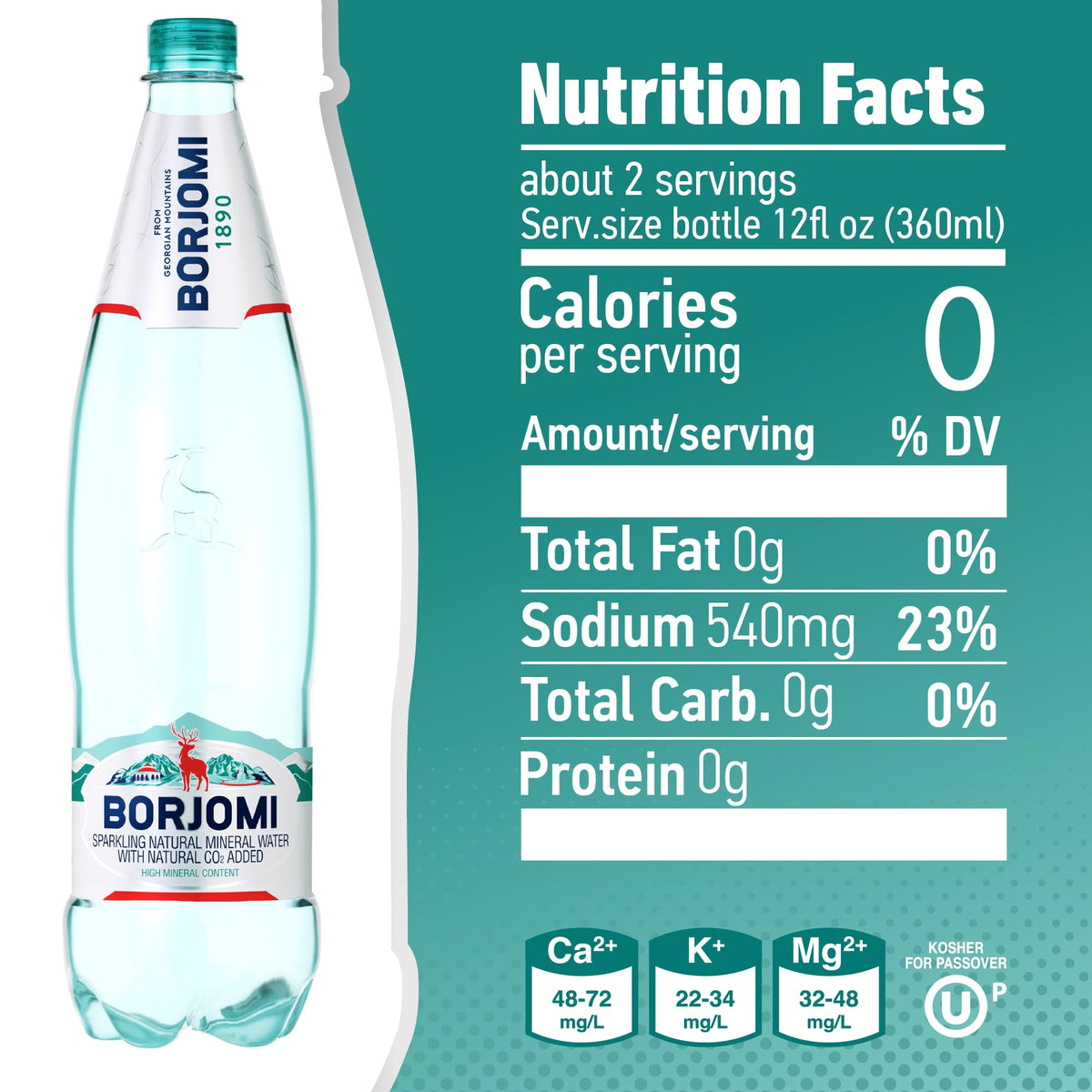 Sparkling Mineral Water 33.8 oz 6 Pack Q2769