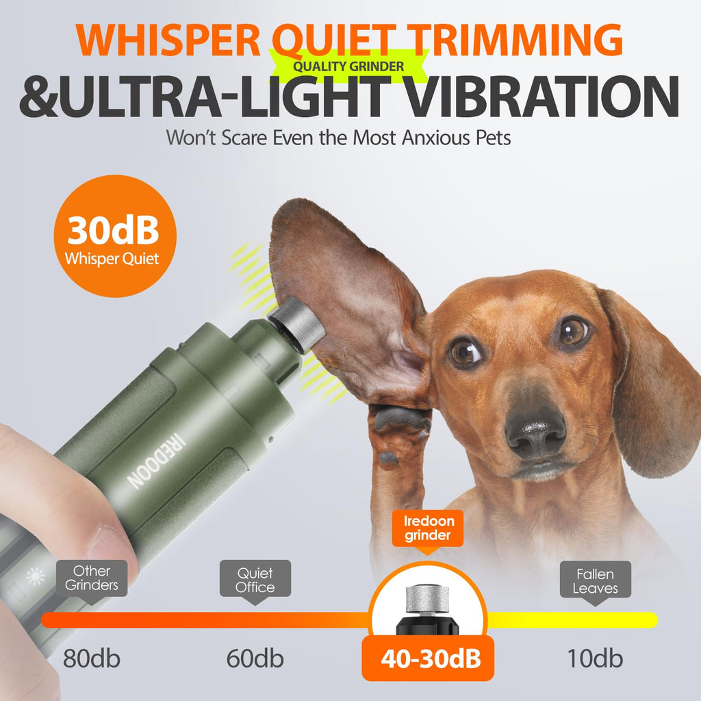 Dog Nail Grinder with 4 LED Lights, 3 Speeds D493