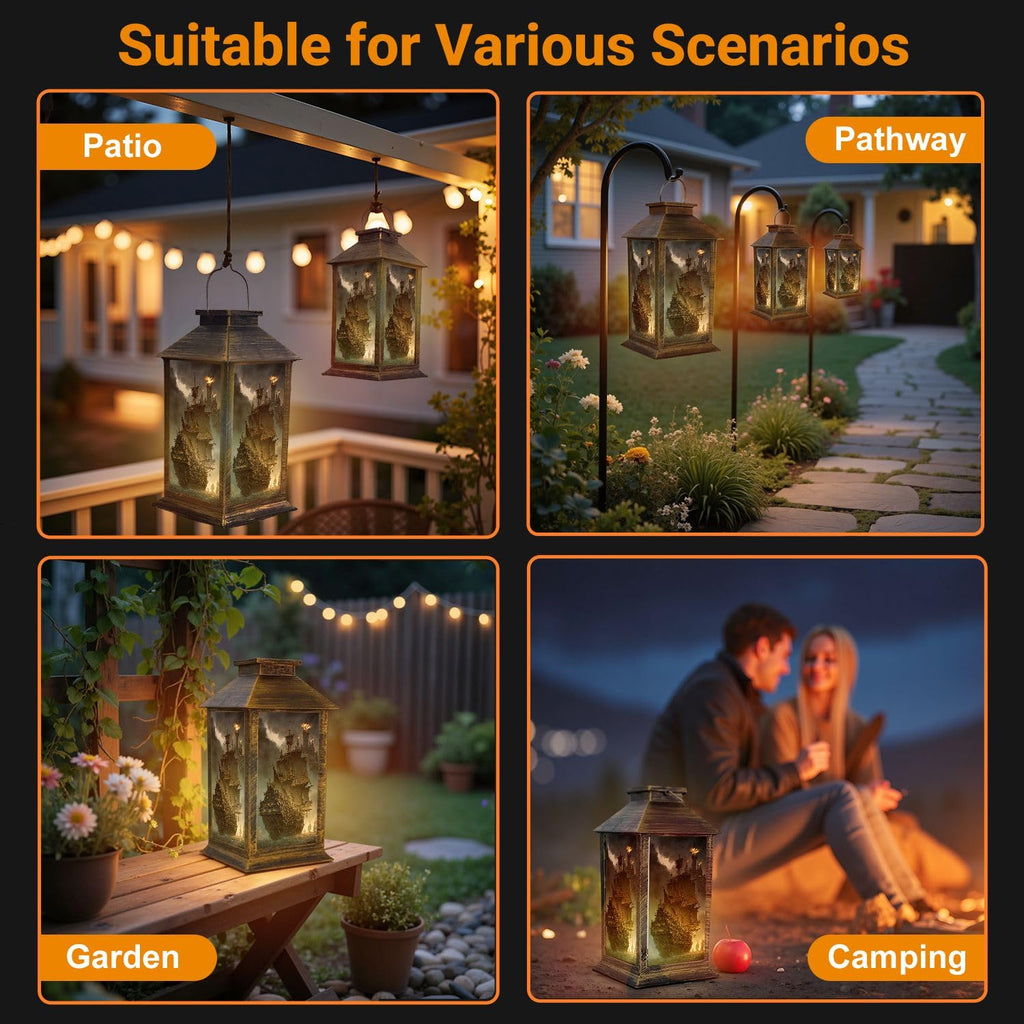 Waterproof Solar Powered Hanging Lantern G4824