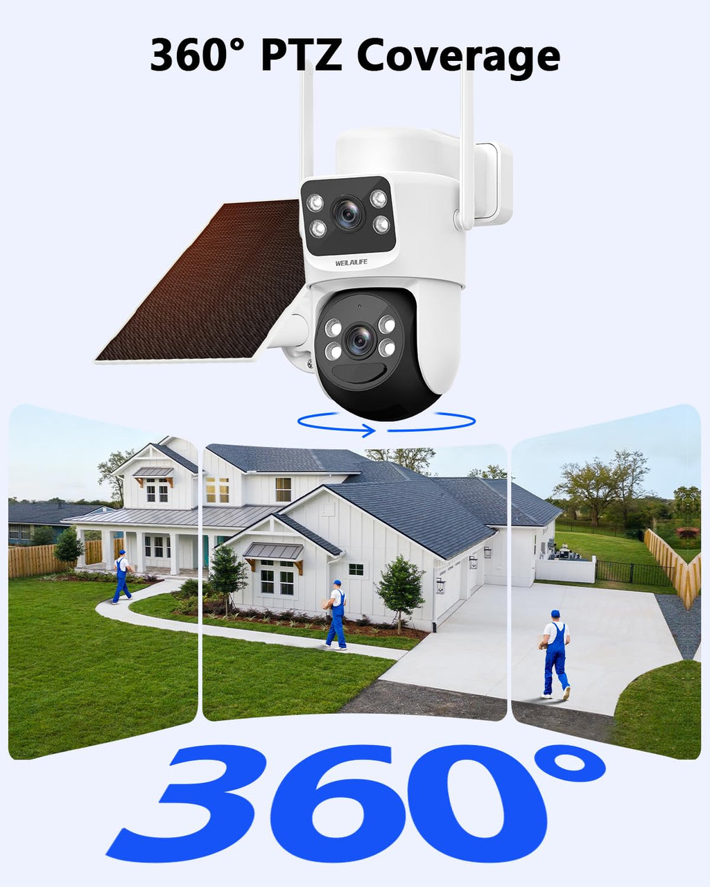 Wireless Security Camera System with 10" HD Monitor H5736