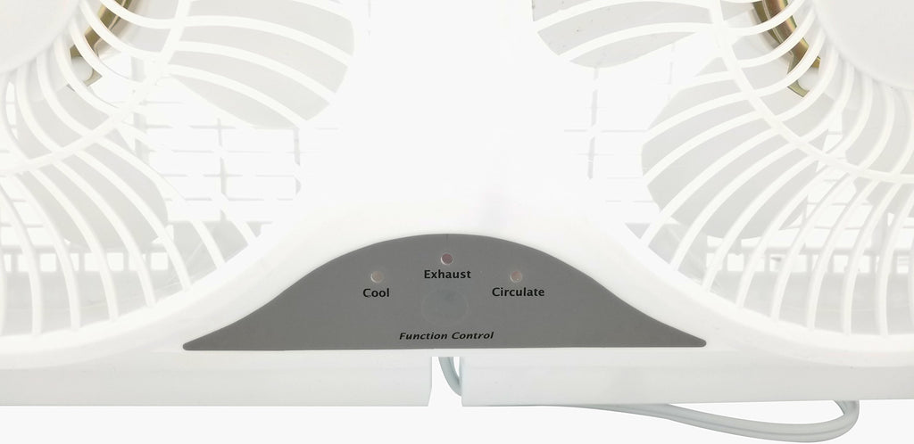 9" Twin Window Fan 3 Speed with Remote Control, White A8399