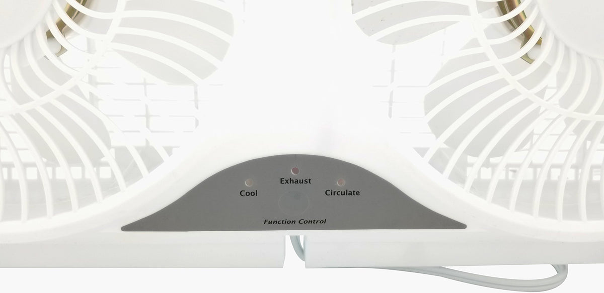 9" Twin Window Fan 3 Speed with Remote Control, White A8399