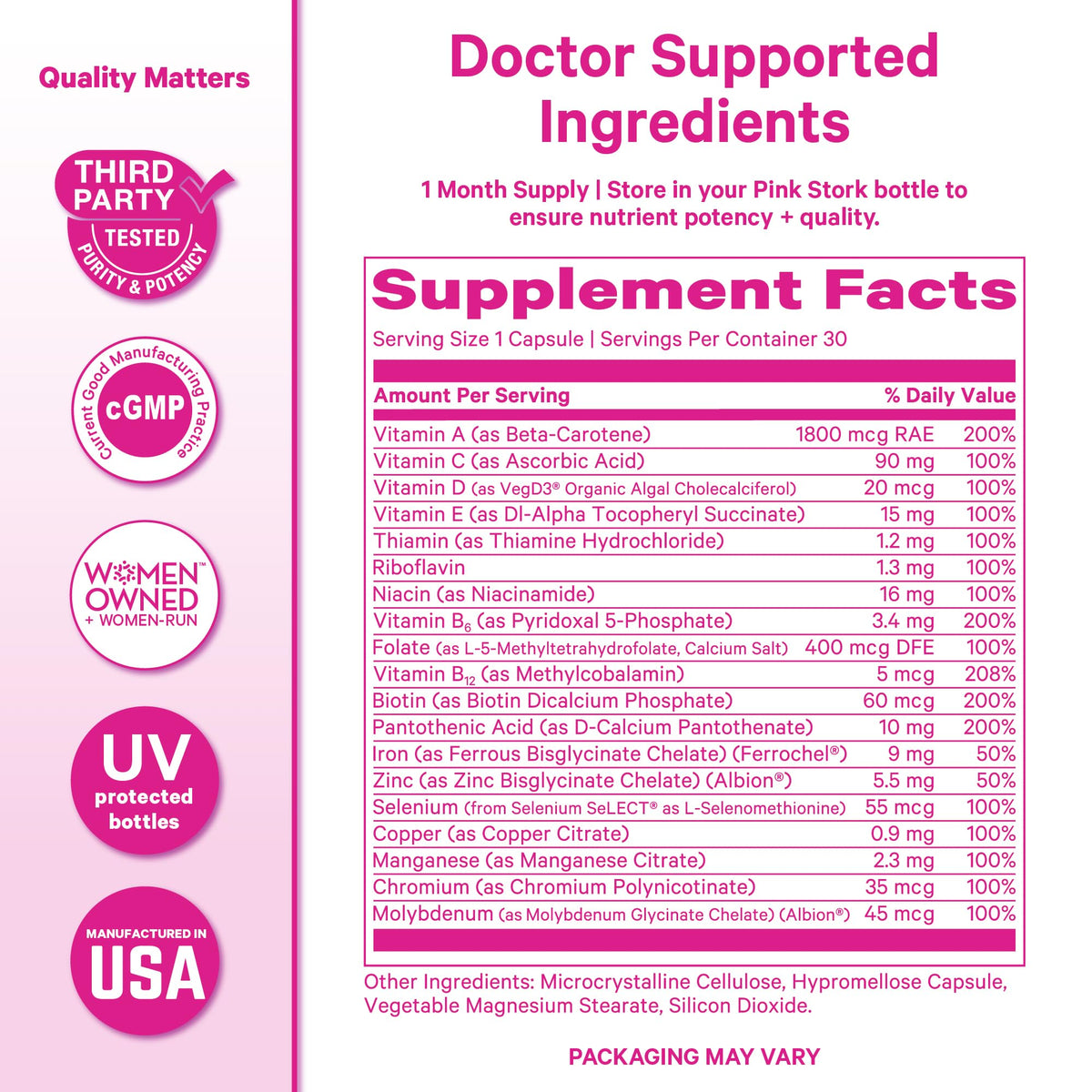Women's Multivitamin 30 Capsules K912061