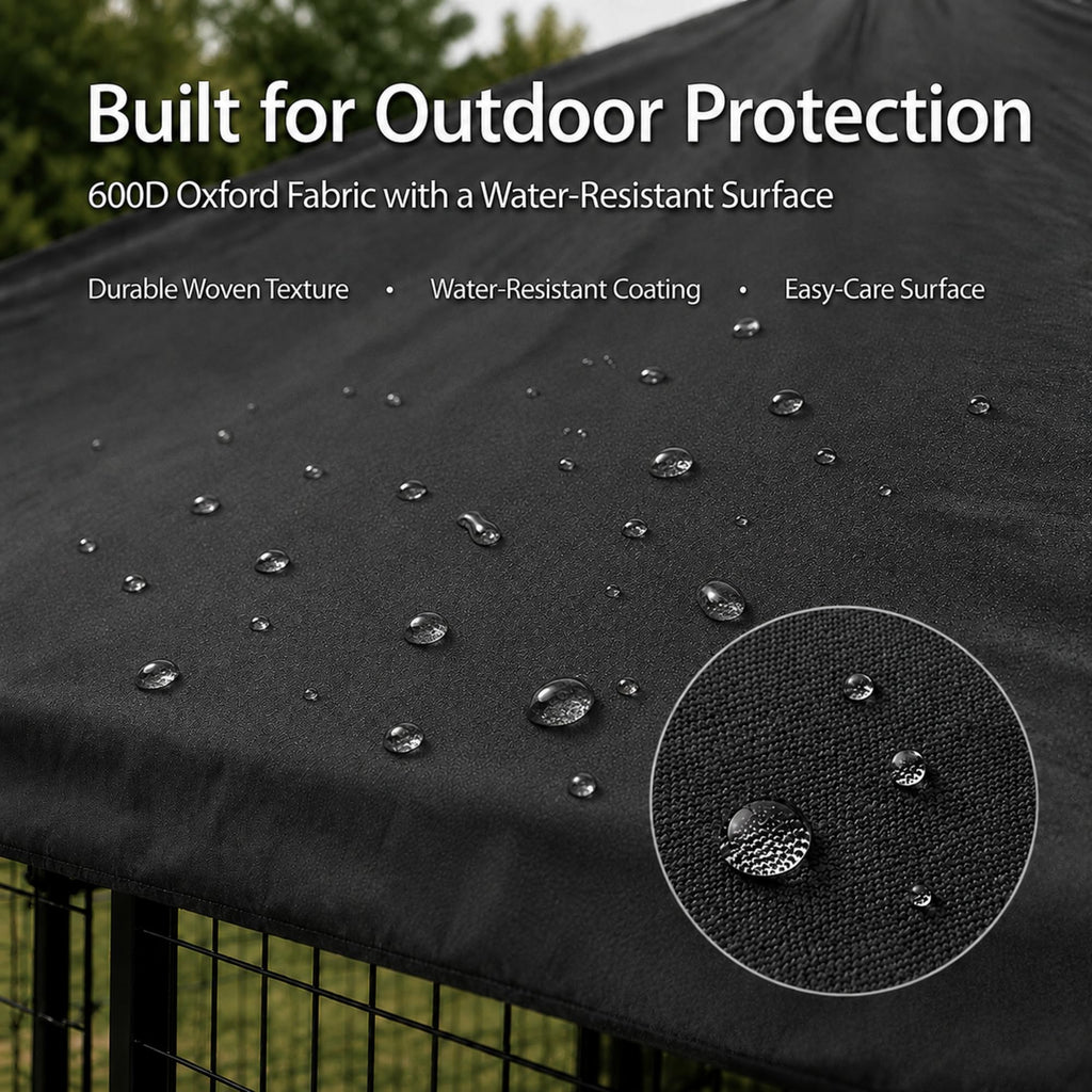 10x10 FT Heavy Duty Waterproof Dog Kennel Cover T4254