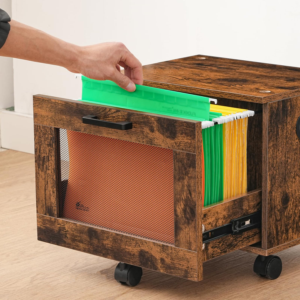 Rolling File Cabinet with Drawer A256