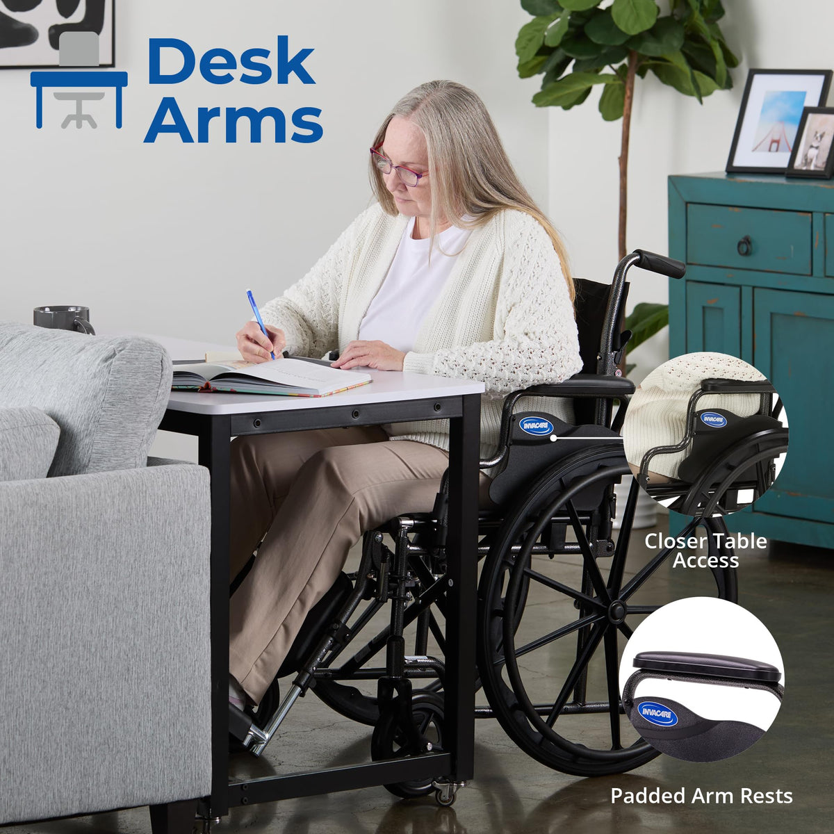 Compact Folding Manual Wheelchair with Swing-Away Footrests H630