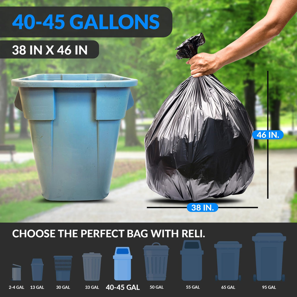 45 Gallon Heavy Duty Trash Bags Z248683