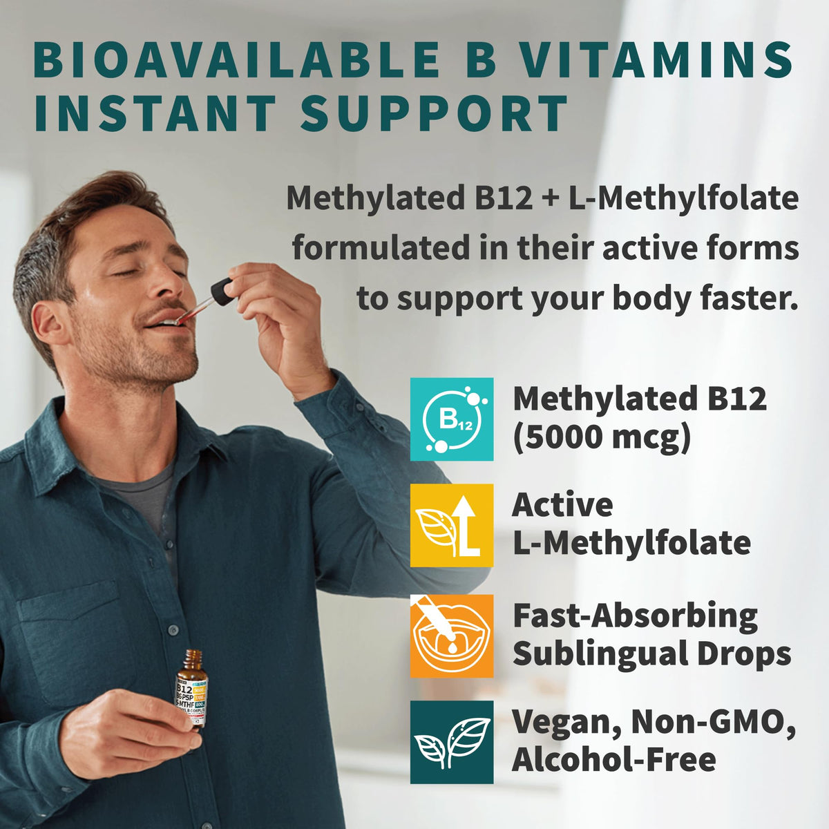 Methylated B Complex Liquid Drops Pack of 4 G681