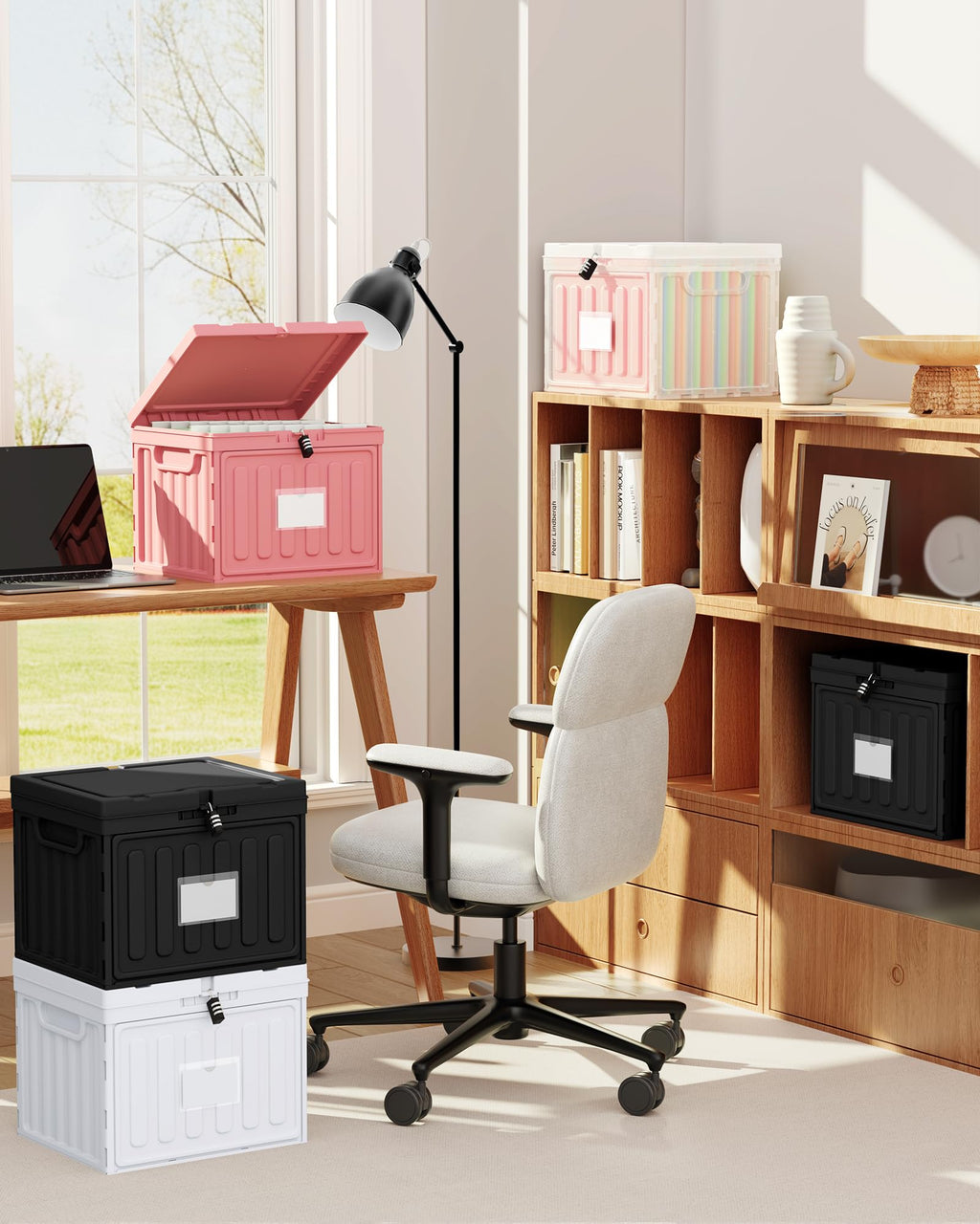 2 Drawer Plastic File Cabinet Q2318
