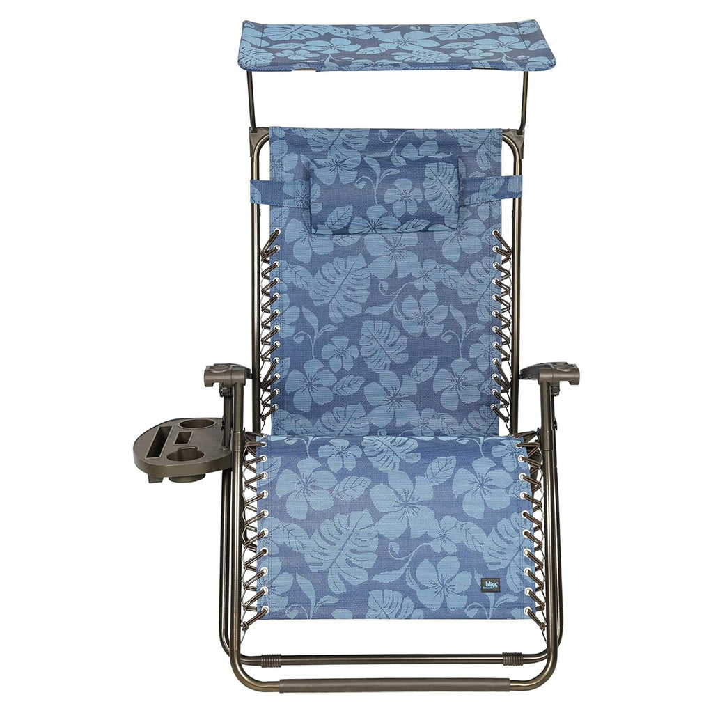 Blue Set of 2 Zero Gravity Outdoor Lounge Chair I52100