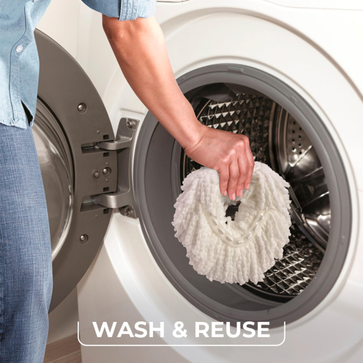 Microfiber Spin Mop & Bucket Floor Cleaning System with 2 Refills A858022