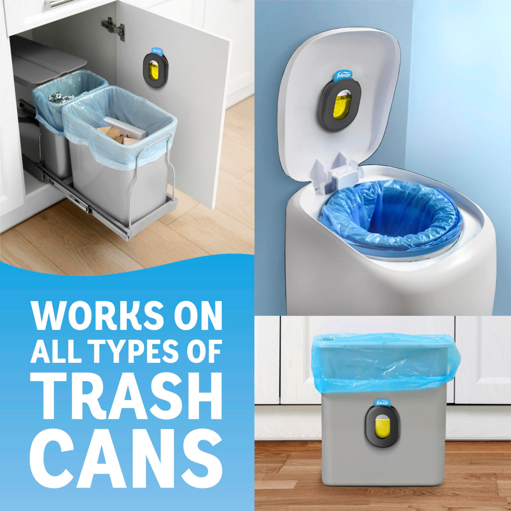 Can Air Freshener Stick-On Deodorizer, 2 Holders + 2 Refills I9559