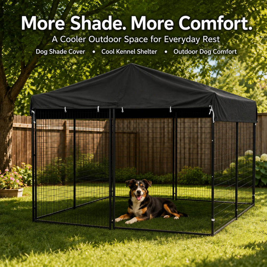 10x10 FT Heavy Duty Waterproof Dog Kennel Cover T4254