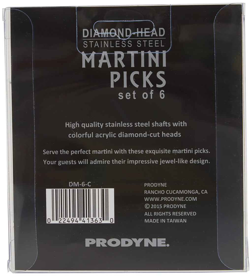 Multicolor Martini Picks Set of 6 W343207