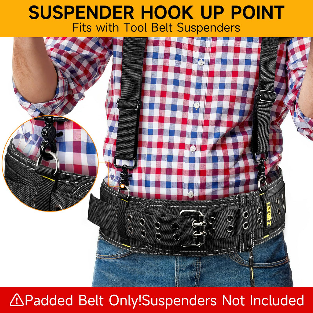 4-Inch Padded Heavy Duty Tool Belt with Suspenders H487971