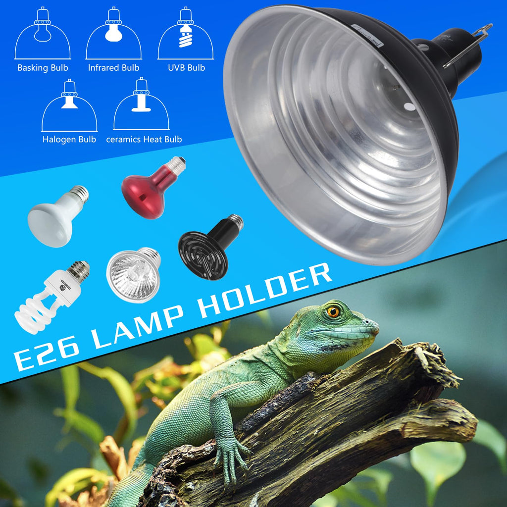 8.5 Inch Reptile Heat Lamp Fixture E26 Base N1770