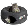 Large Dark Gray Cat Cave Bed F64475