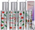 20 Oz 8 Pack Glitter Sublimation Skinny Tumblers Stainless Steel U774