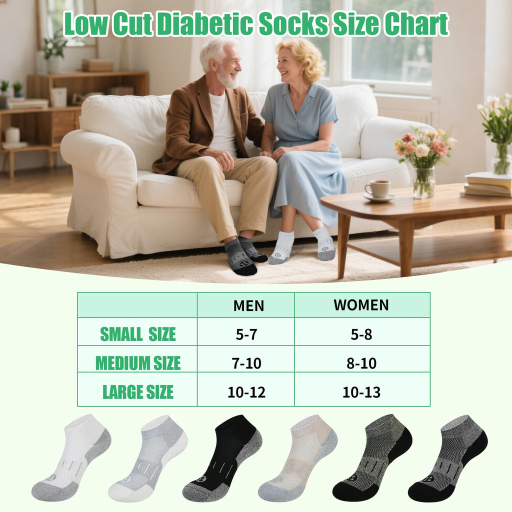 Low Cut Bamboo Viscose Diabetic Socks H50383