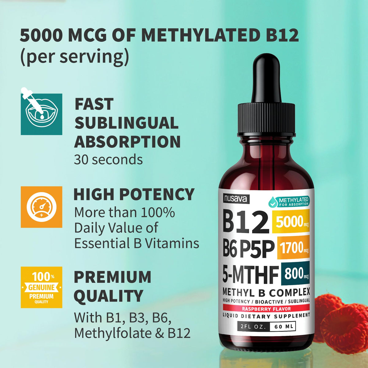 Methylated B Complex Liquid Drops Pack of 4 G681