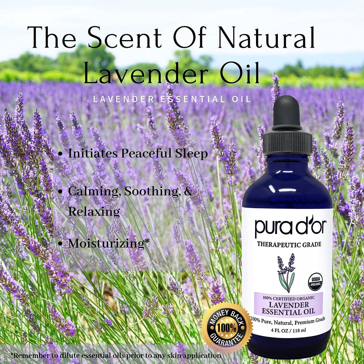 Organic Lavender & Cedarwood Essential Oils 4oz V3788
