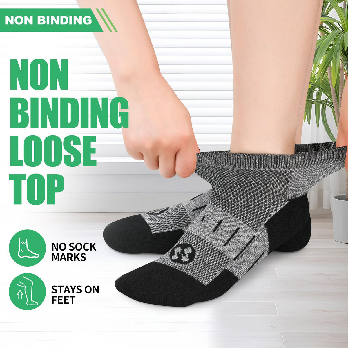 Low Cut Bamboo Viscose Diabetic Socks H50383
