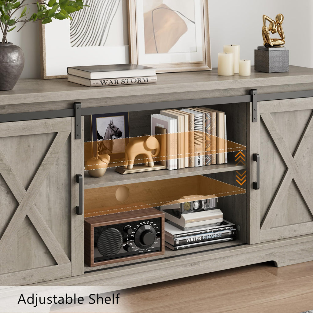 Farmhouse TV Stand and Entertainment Center C282849
