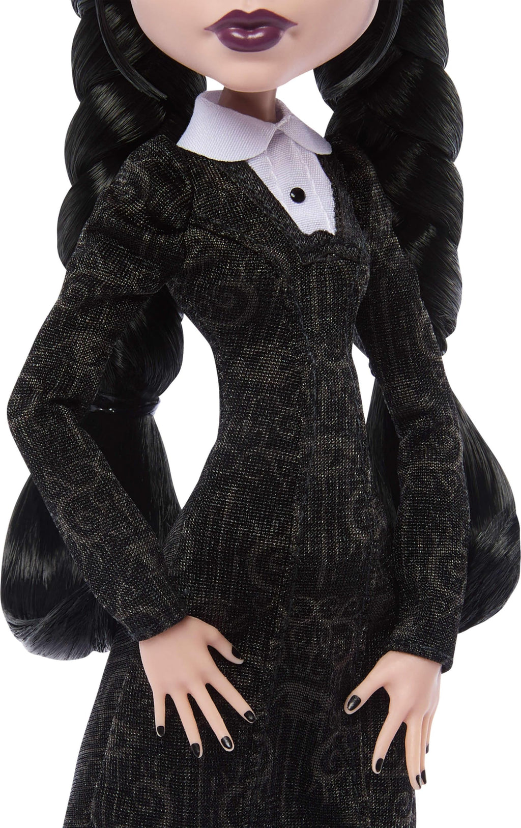Black Dress Doll with Stockings and Accessories X95023