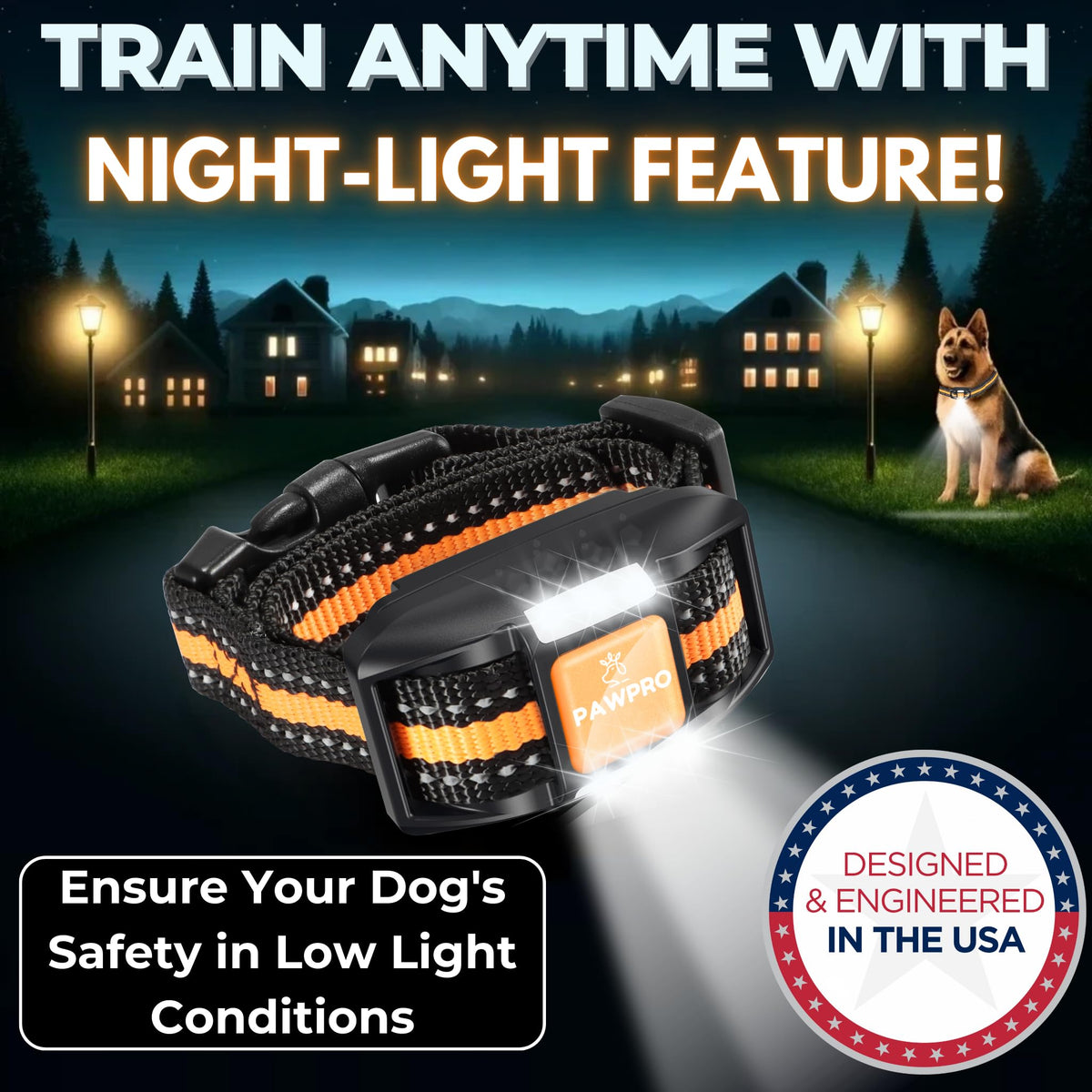 Dog Shock Collar with Remote, 4-Mile Range, Waterproof Rechargeable U910755