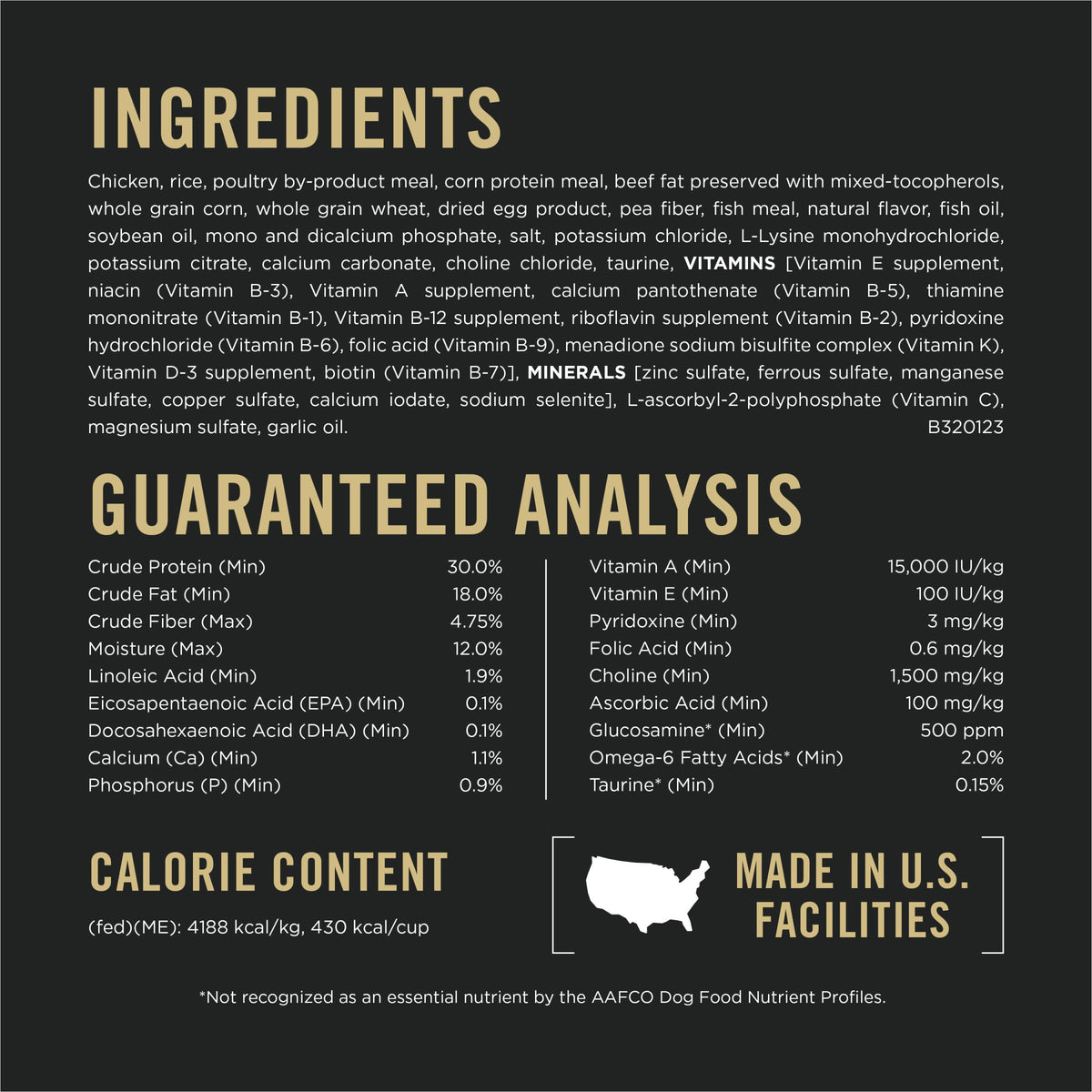 Chicken and Rice High Protein Dog Food 35 lb S73469