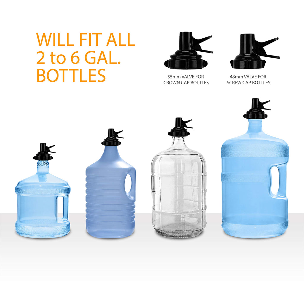3-5 Gallon Water Jug Stand and 2 Dispenser Valves K828