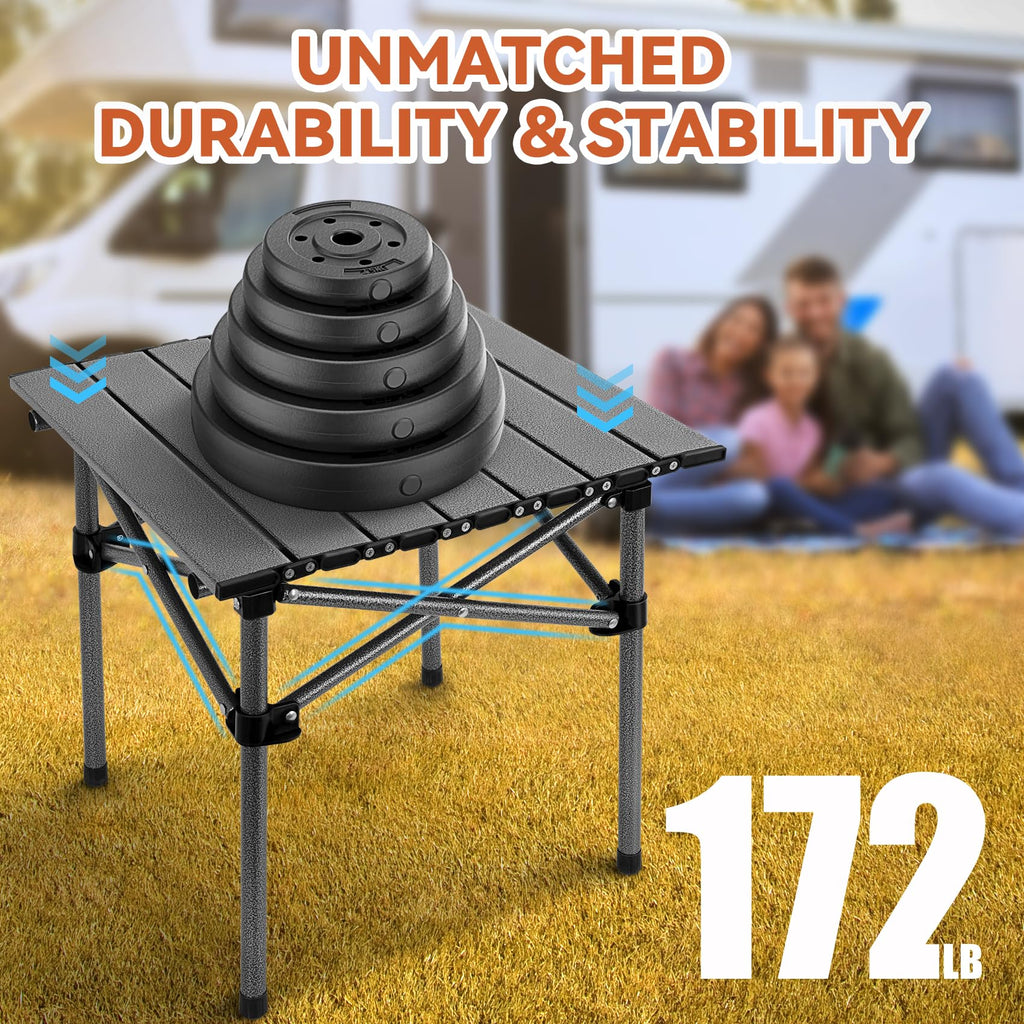 Portable Folding Aluminum Camping Table with Carry Bag S30328