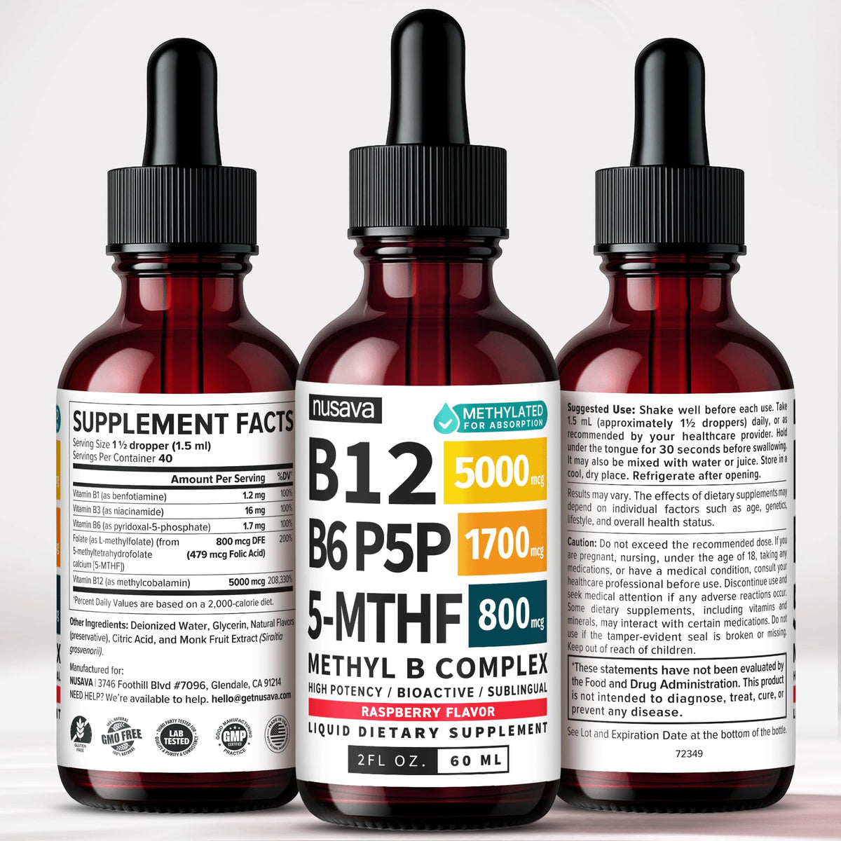 Methylated B Complex Liquid Drops Pack of 4 G681