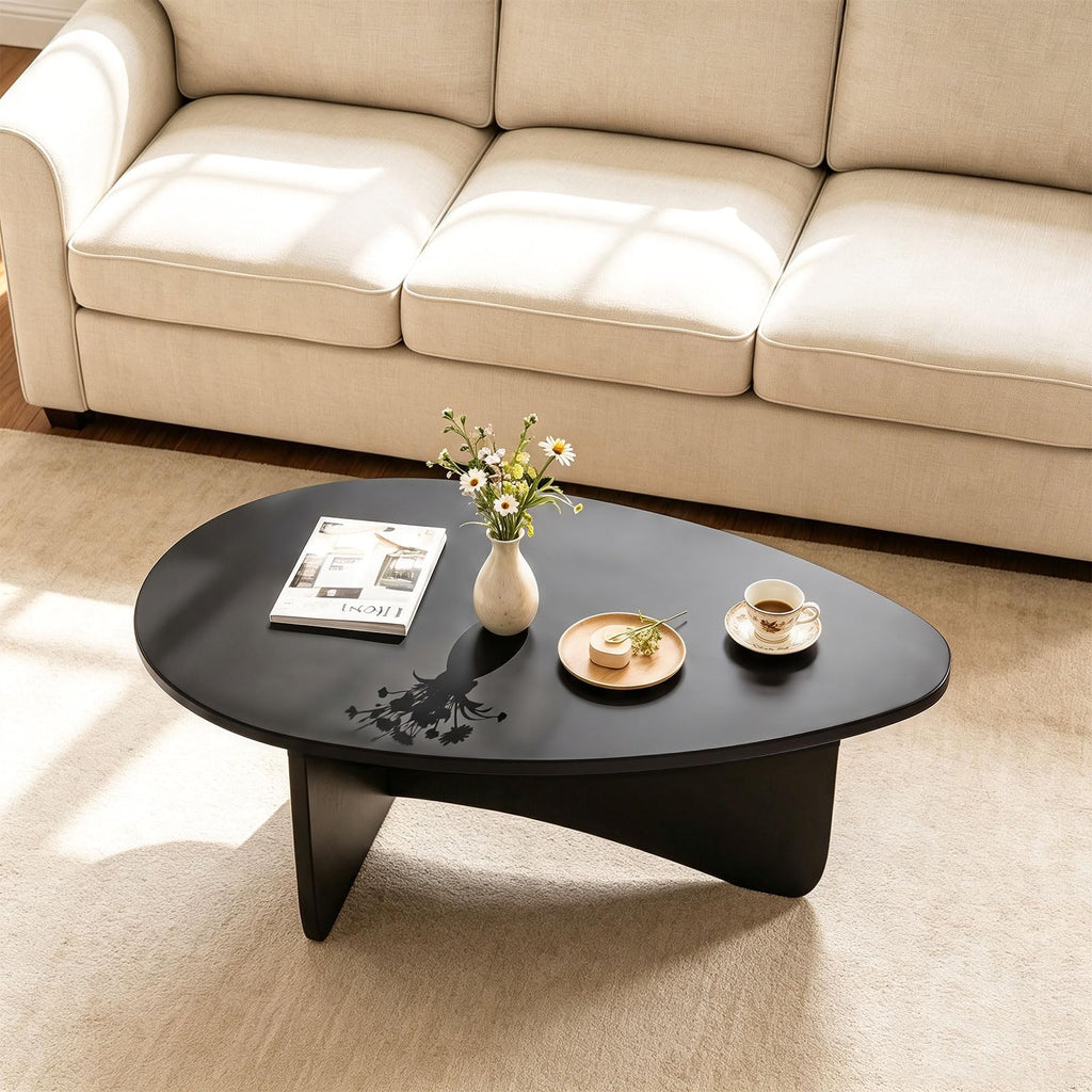 Oval Coffee Table Black G448