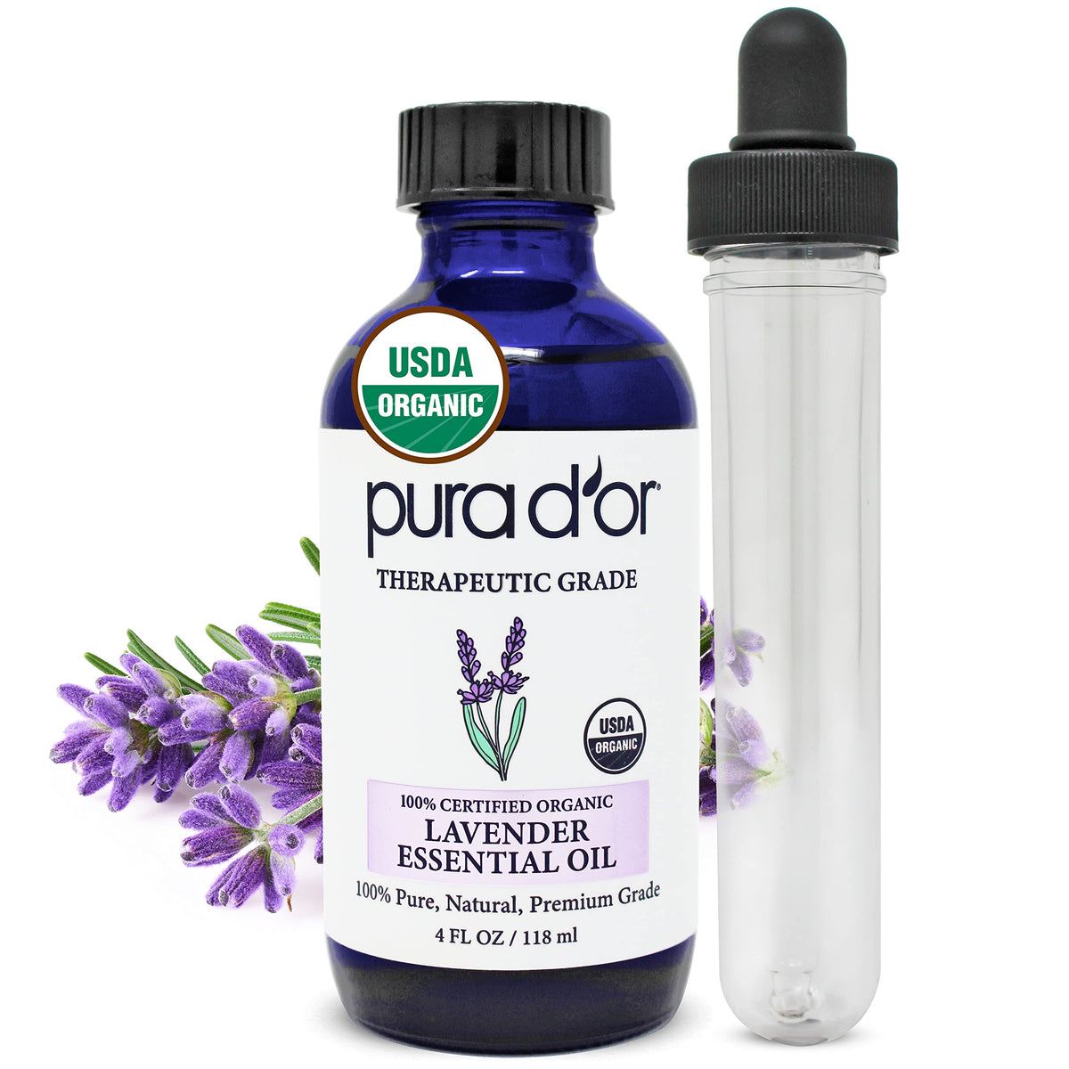 Organic Lavender & Cedarwood Essential Oils 4oz V3788