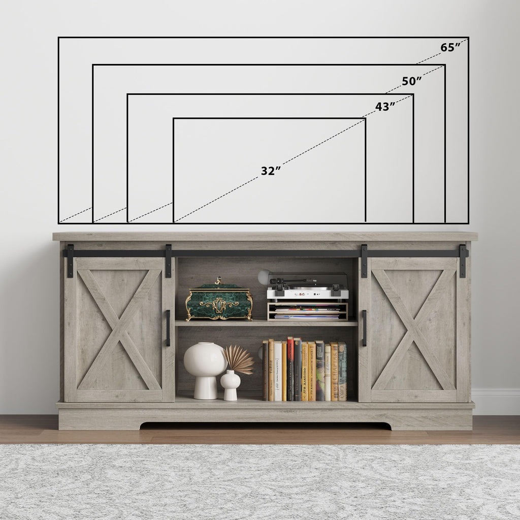Farmhouse TV Stand and Entertainment Center C282849