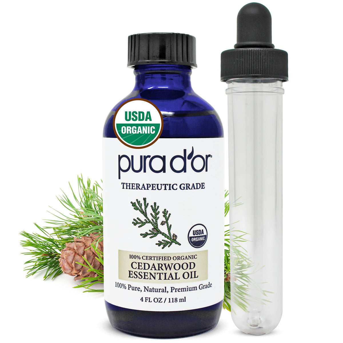 Organic Lavender & Cedarwood Essential Oils 4oz V3788