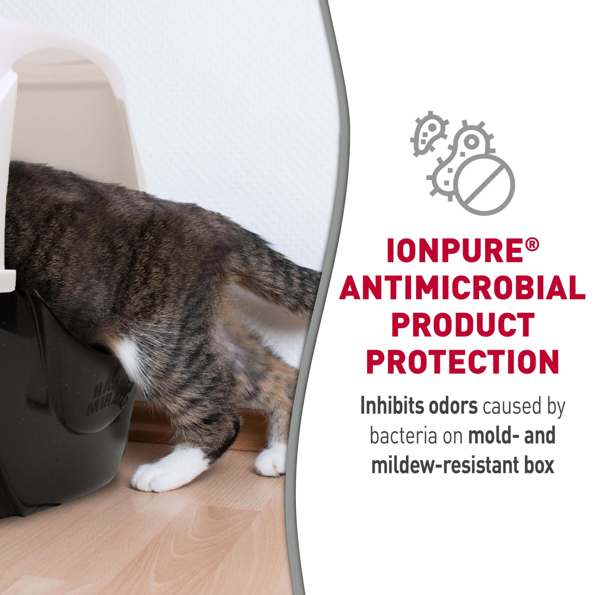Hooded Corner Cat Litter Box with Charcoal Filter Q110361