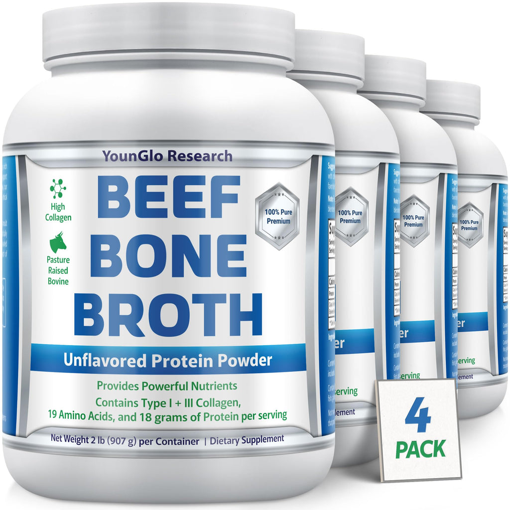 Beef Protein Powder 2 lb 4 PK Unflavored Grass Fed N236