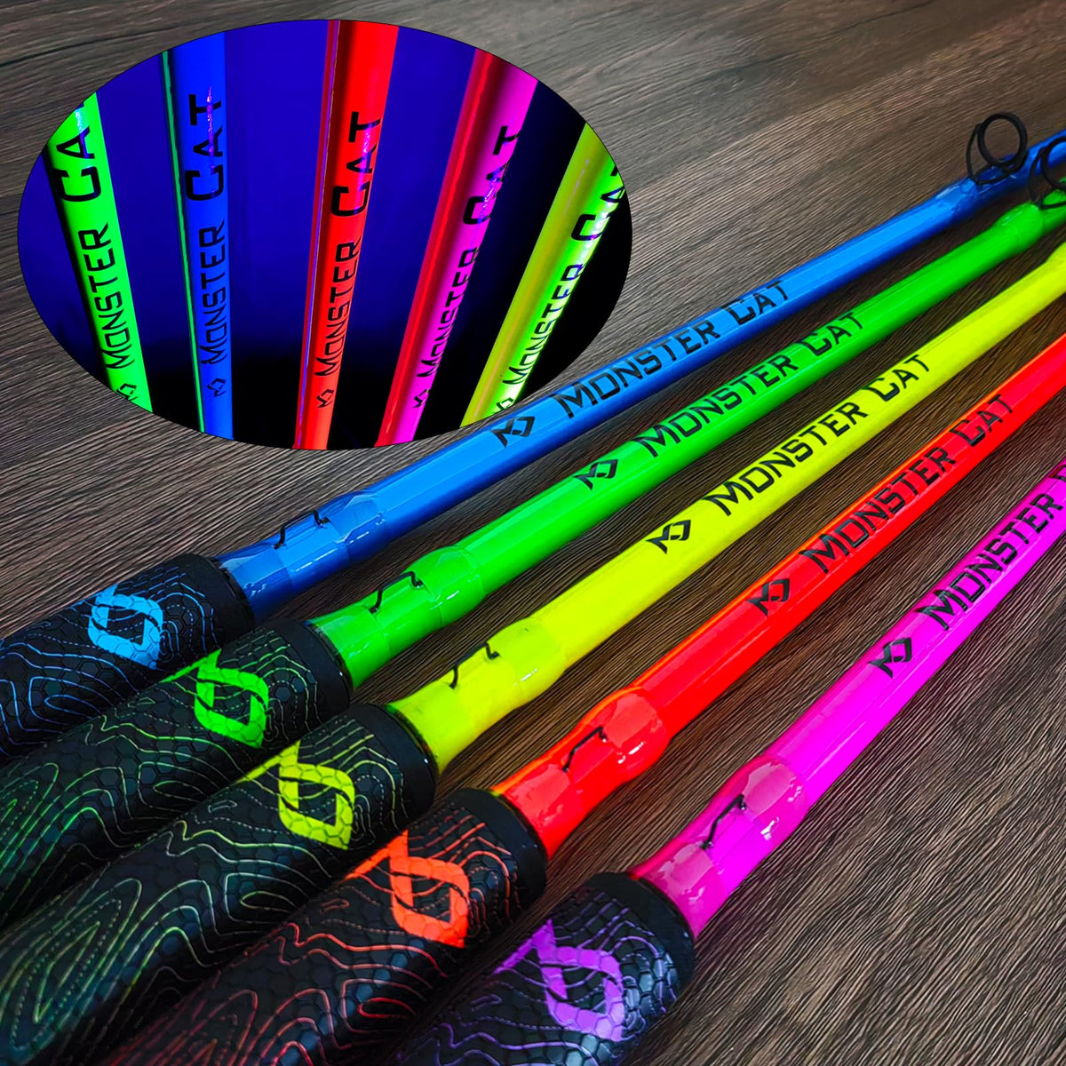 7’ Glow Catfishing Casting Rod C495