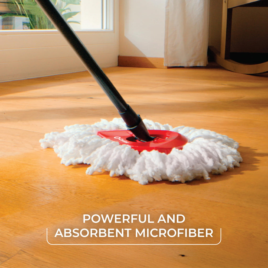 Microfiber Spin Mop & Bucket Floor Cleaning System with 2 Refills A858022