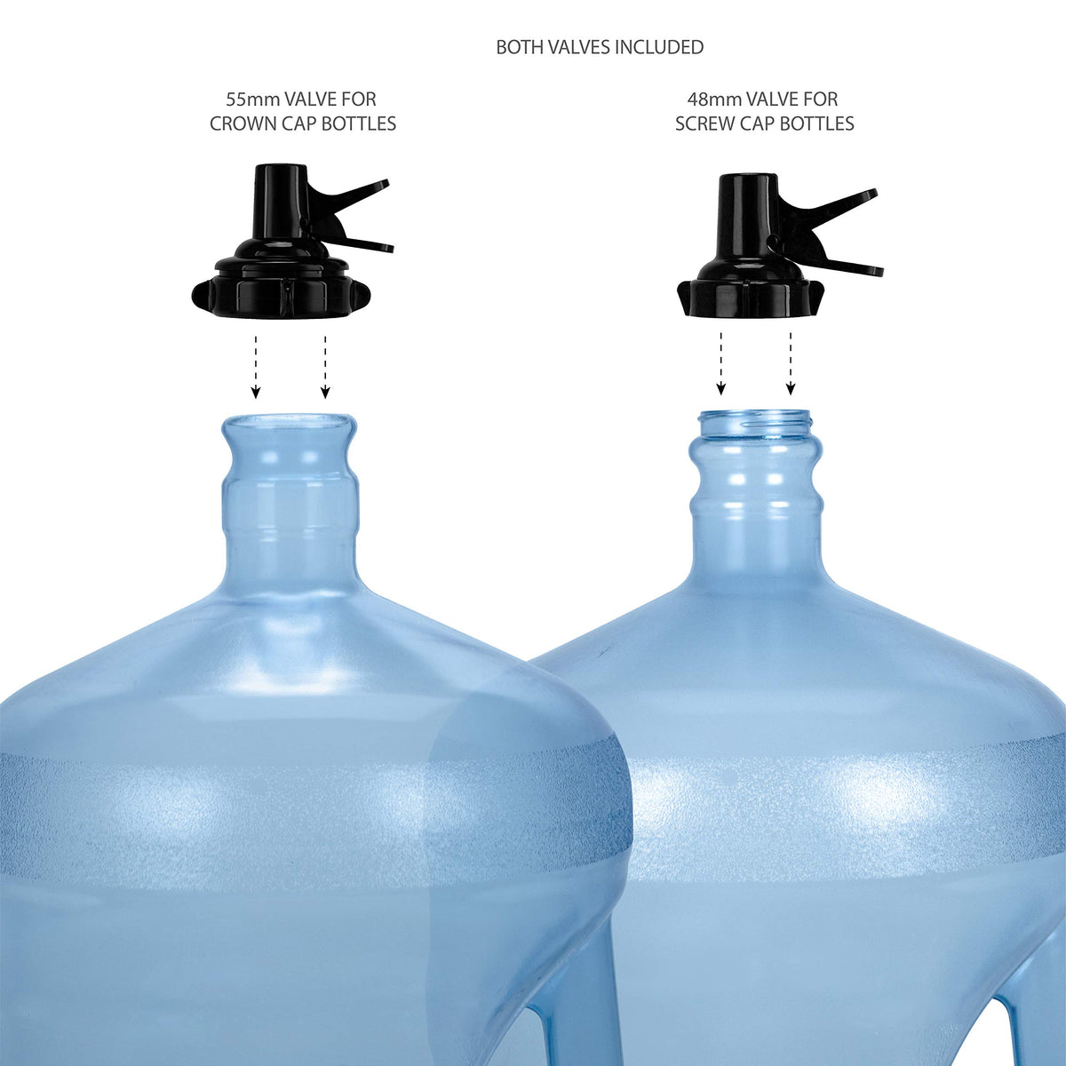 3-5 Gallon Water Jug Stand and 2 Dispenser Valves K828