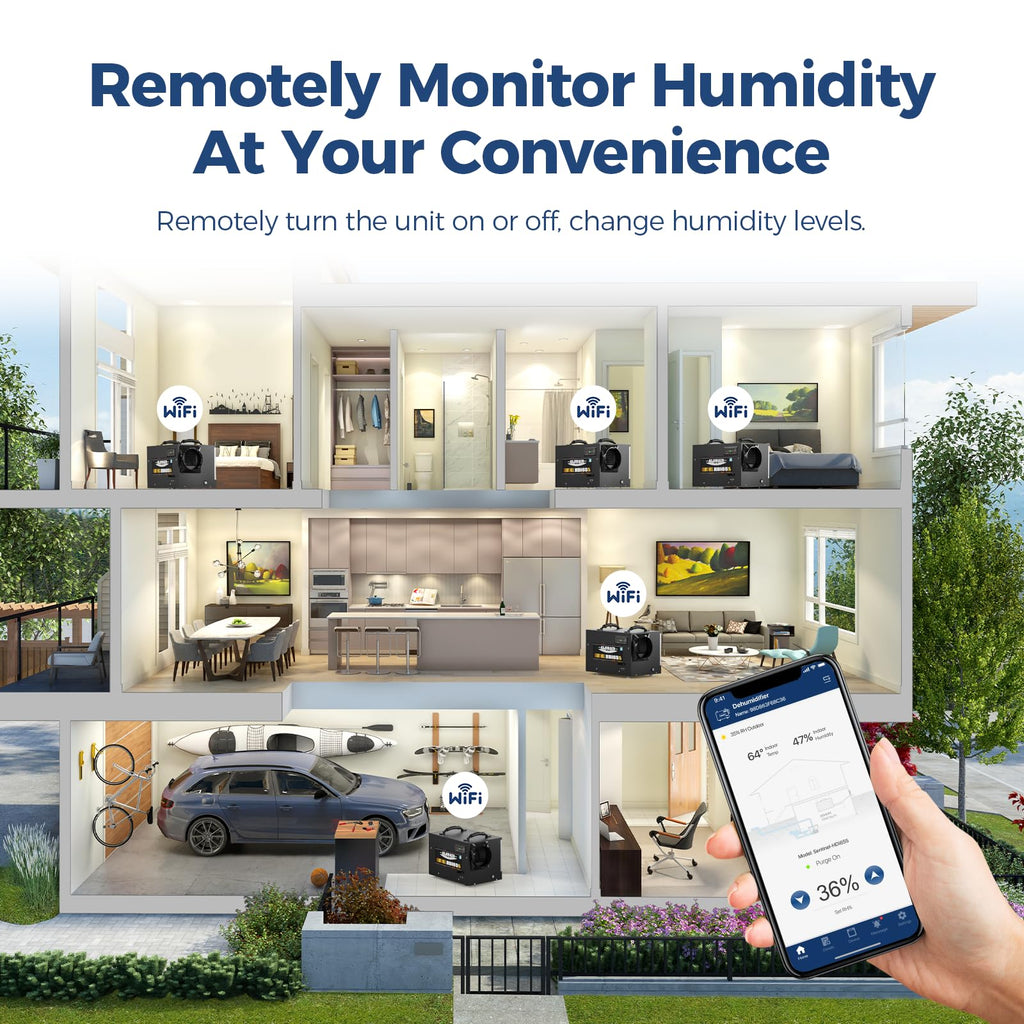 120 Pints Wi-Fi Dehumidifier with Pump H922