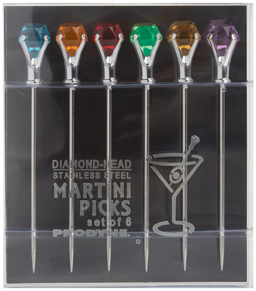 Multicolor Martini Picks Set of 6 W343207